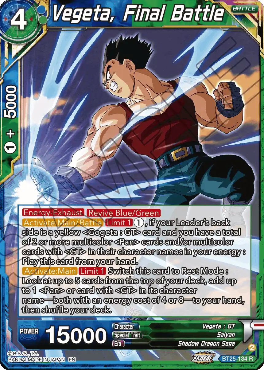 Vegeta, Final Battle