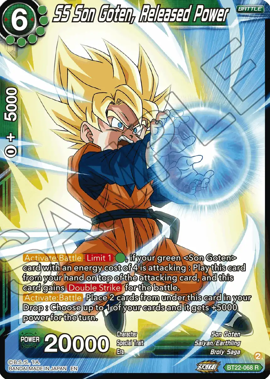SS Son Goten, Released Power