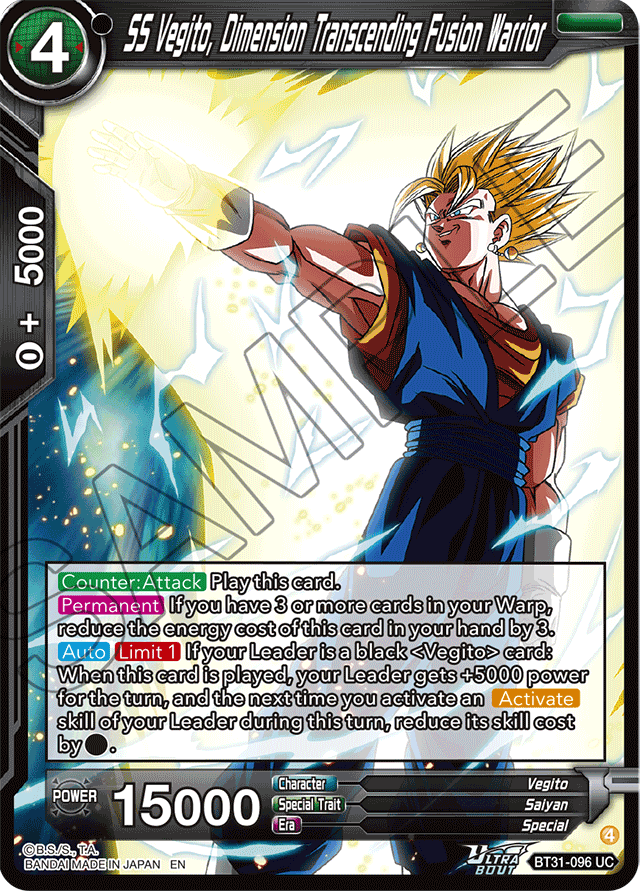 SS Vegito, Dimension Transcending Fusion Warrior