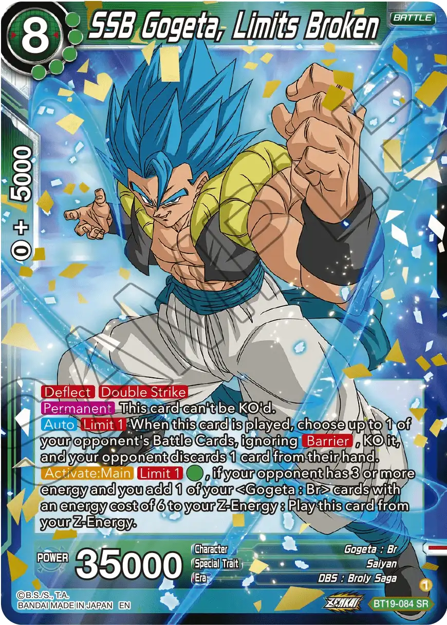 SSB Gogeta, Limits Broken
