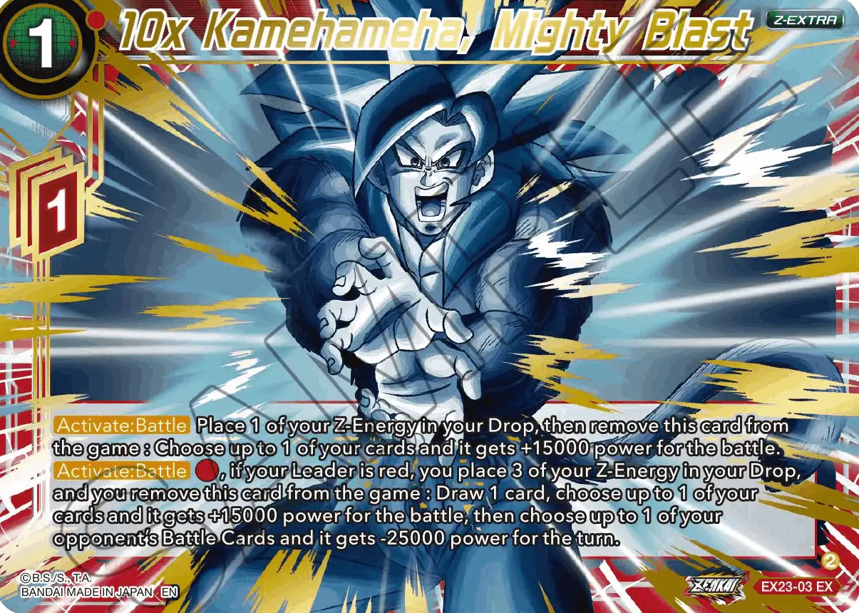 10x Kamehameha, Mighty Blast