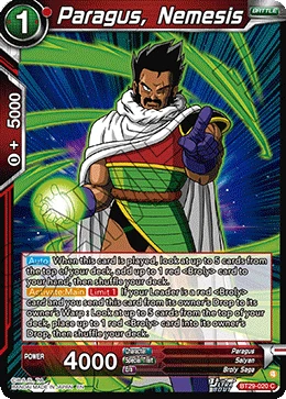 Paragus, Nemesis