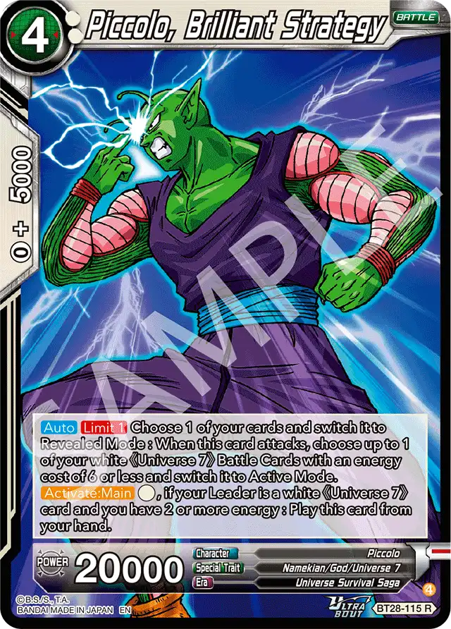 Piccolo, Brilliant Strategy