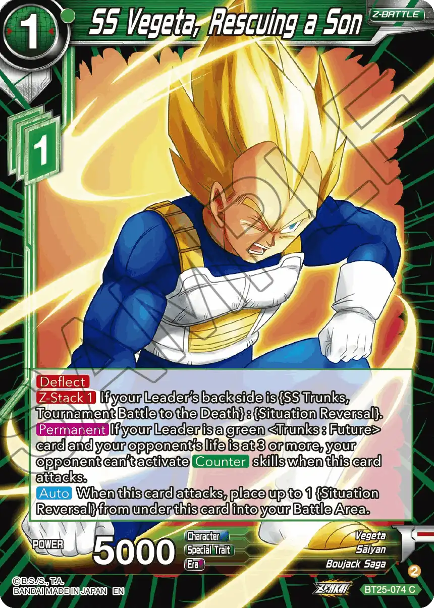 SS Vegeta, Rescuing a Son