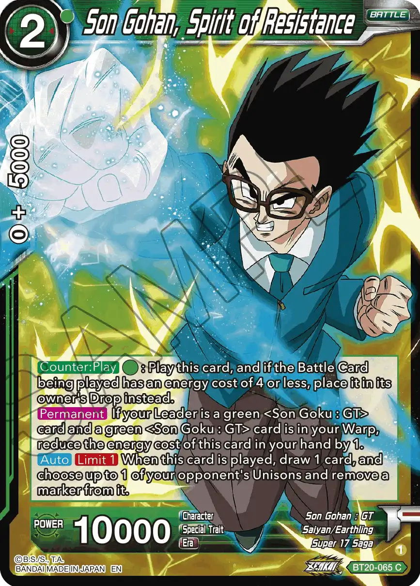 Son Gohan, Spirit of Resistance