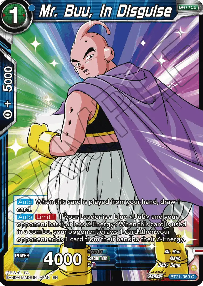 Mr. Buu, In Disguise
