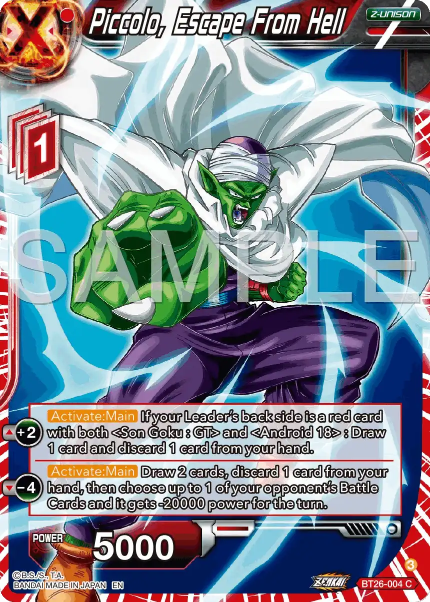 Piccolo, Escape From Hell