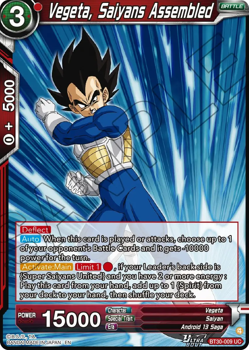 Vegeta, Saiyans Assembled