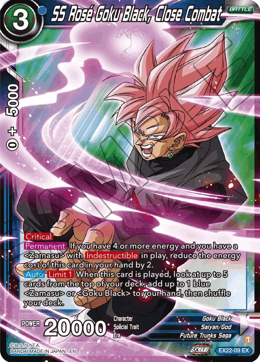 SS Rose Goku Black, Close Combat