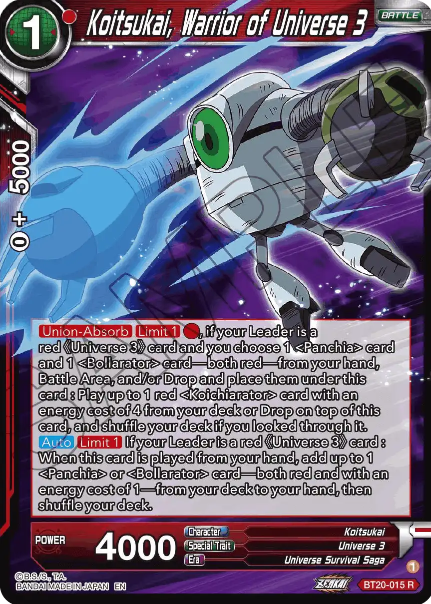 Koitsukai, Warrior of Universe 3
