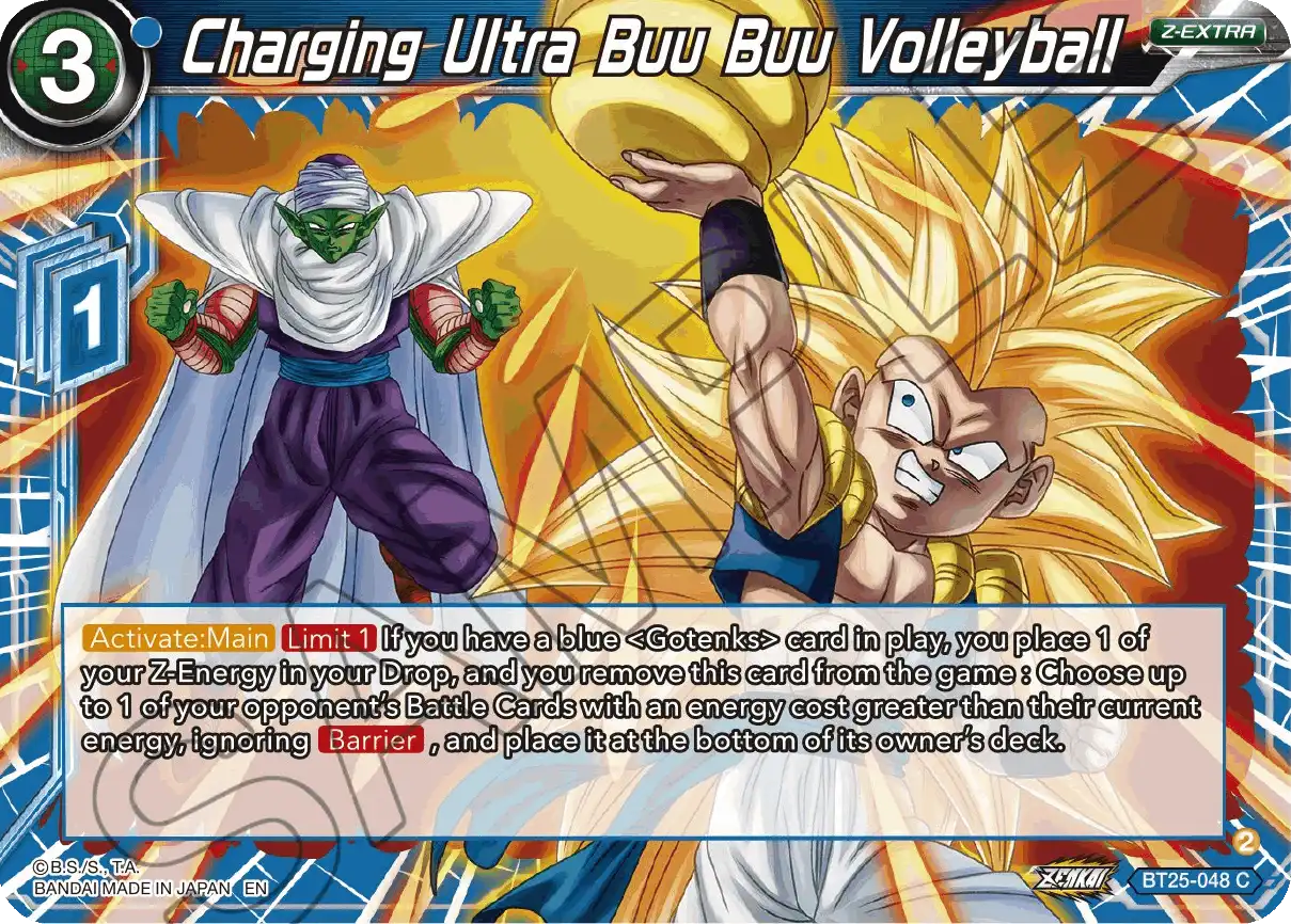 Charging Ultra Buu Buu Volleyball