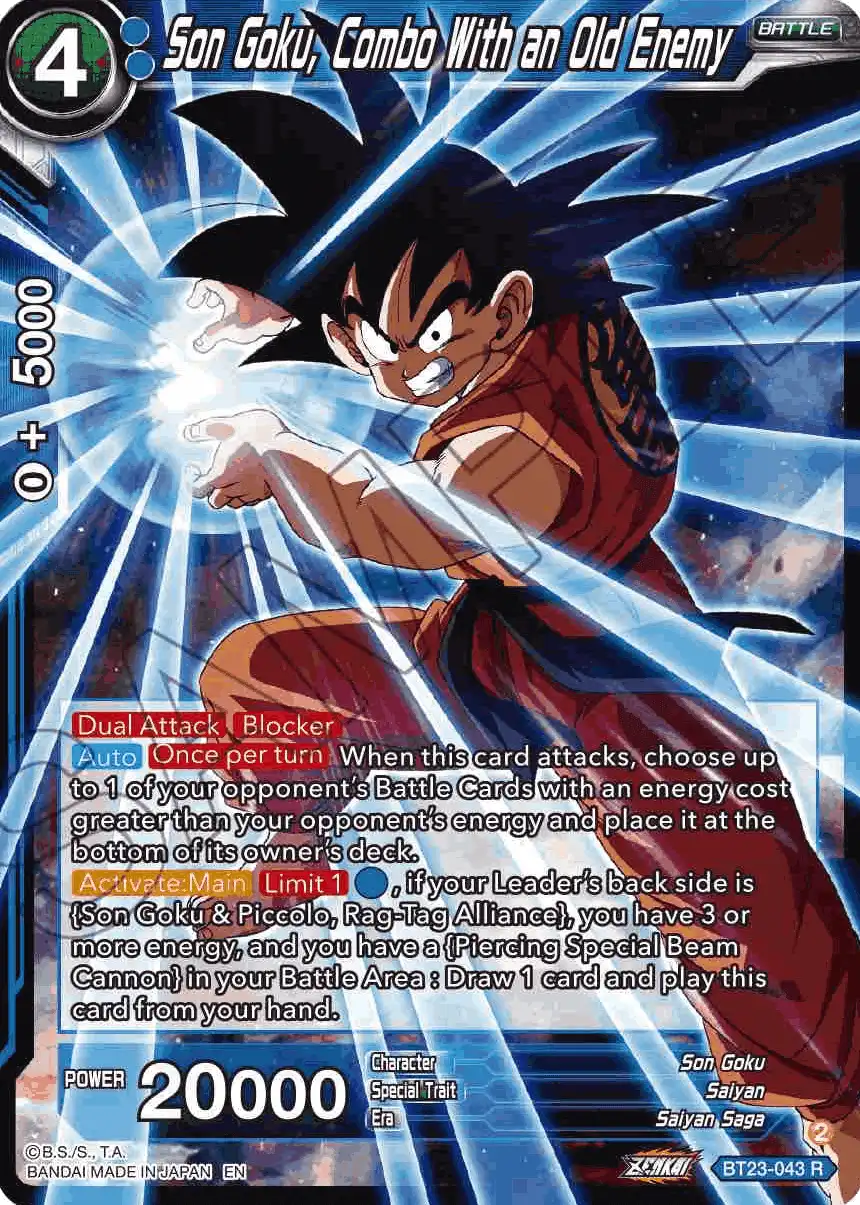 Son Goku, Combo With an Old Enemy