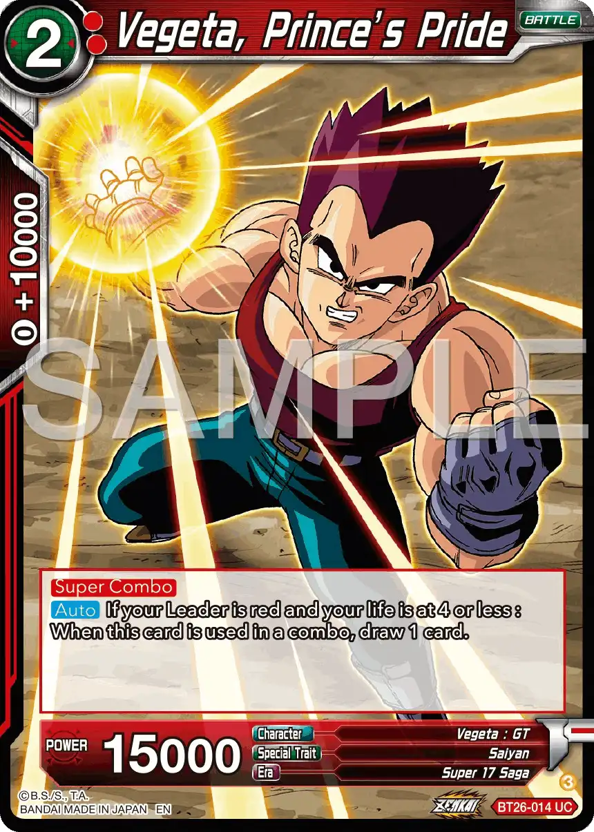 Vegeta, Prince's Pride