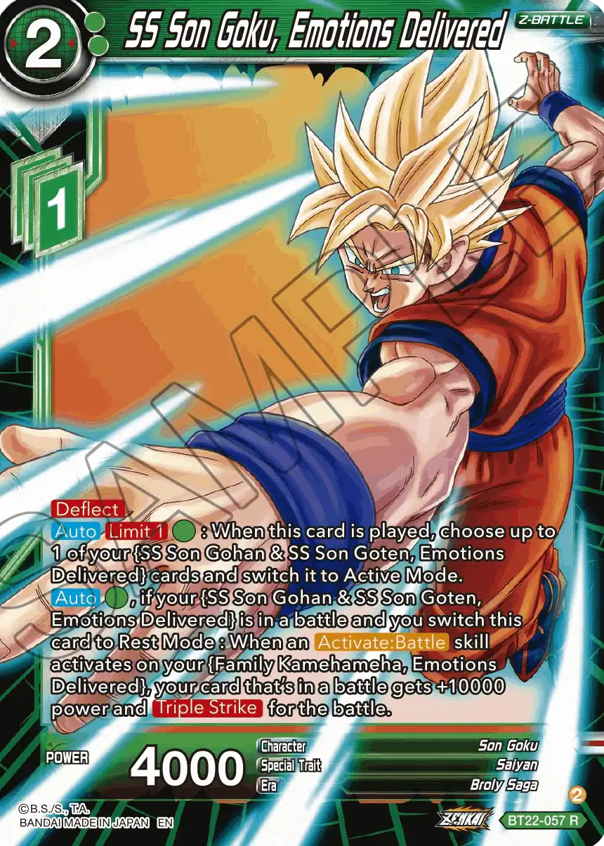 SS Son Goku, Emotions Delivered