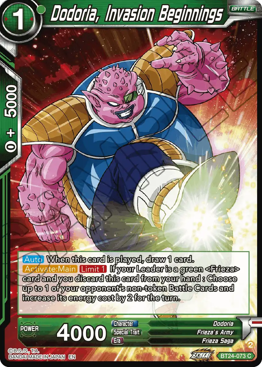Dodoria, Invasion Beginnings