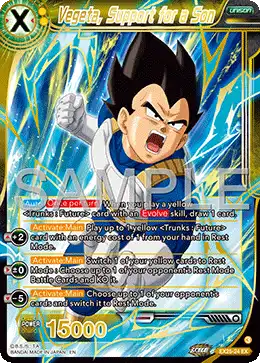 Vegeta, Support for a Son