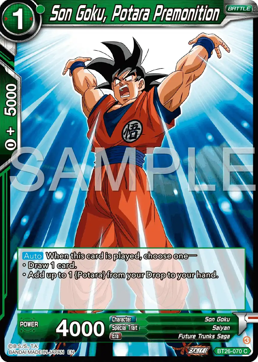 Son Goku, Potara Premonition
