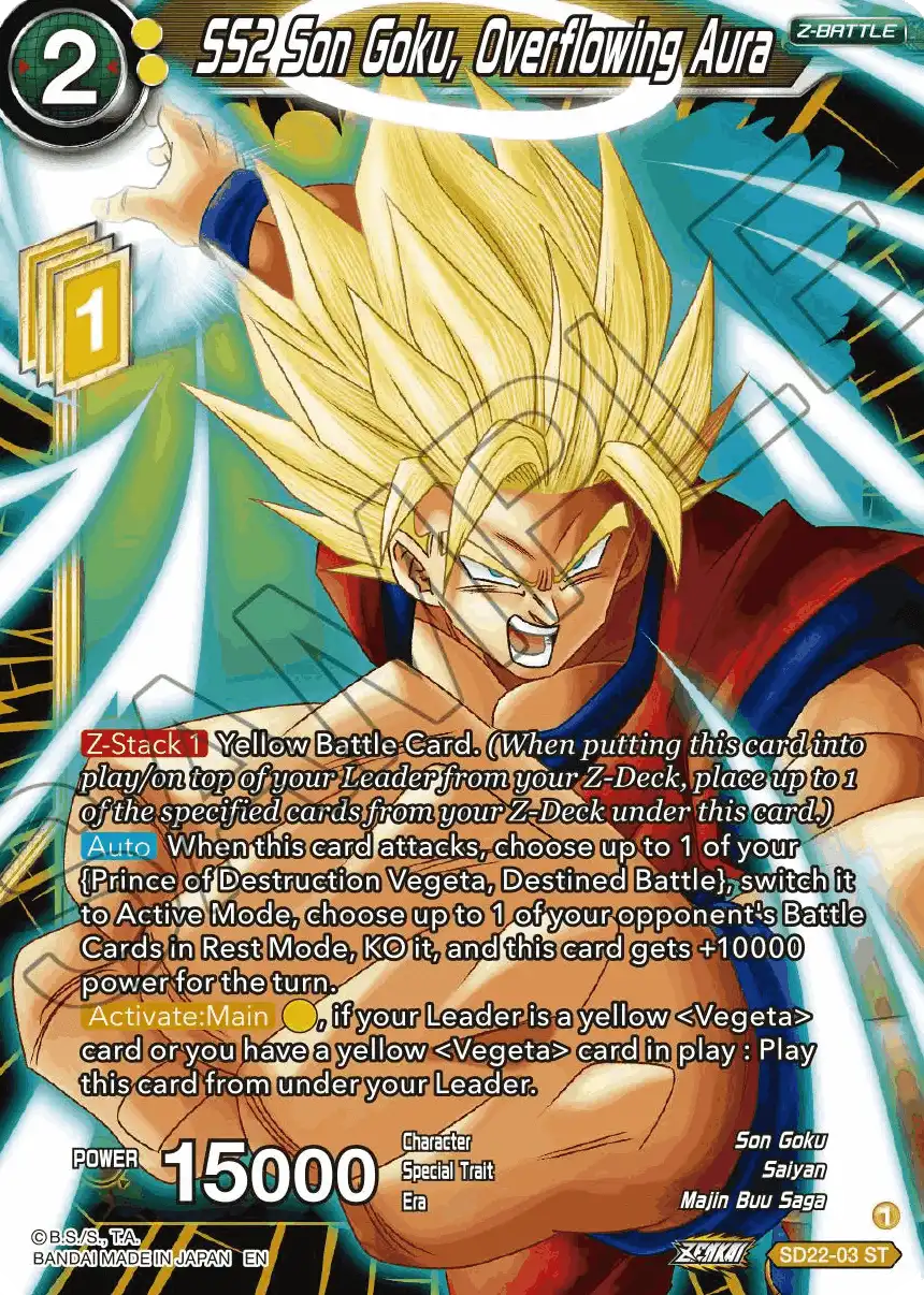 SS2 Son Goku, Overflowing Aura