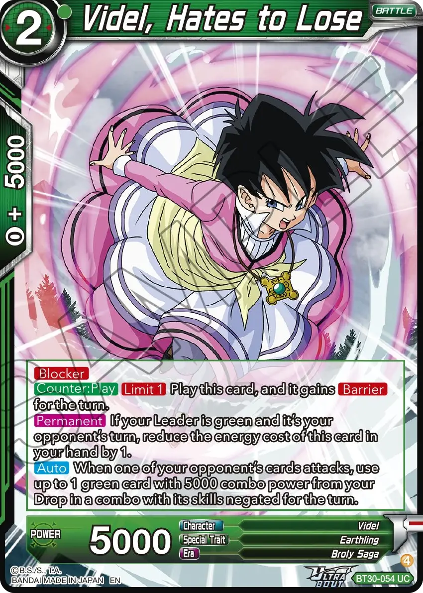 Videl, Hates to Lose