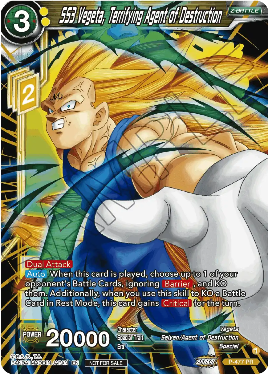 SS3 Vegeta, Terrifying Agent of Destruction