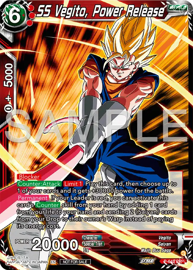 SS Vegito, Power Release