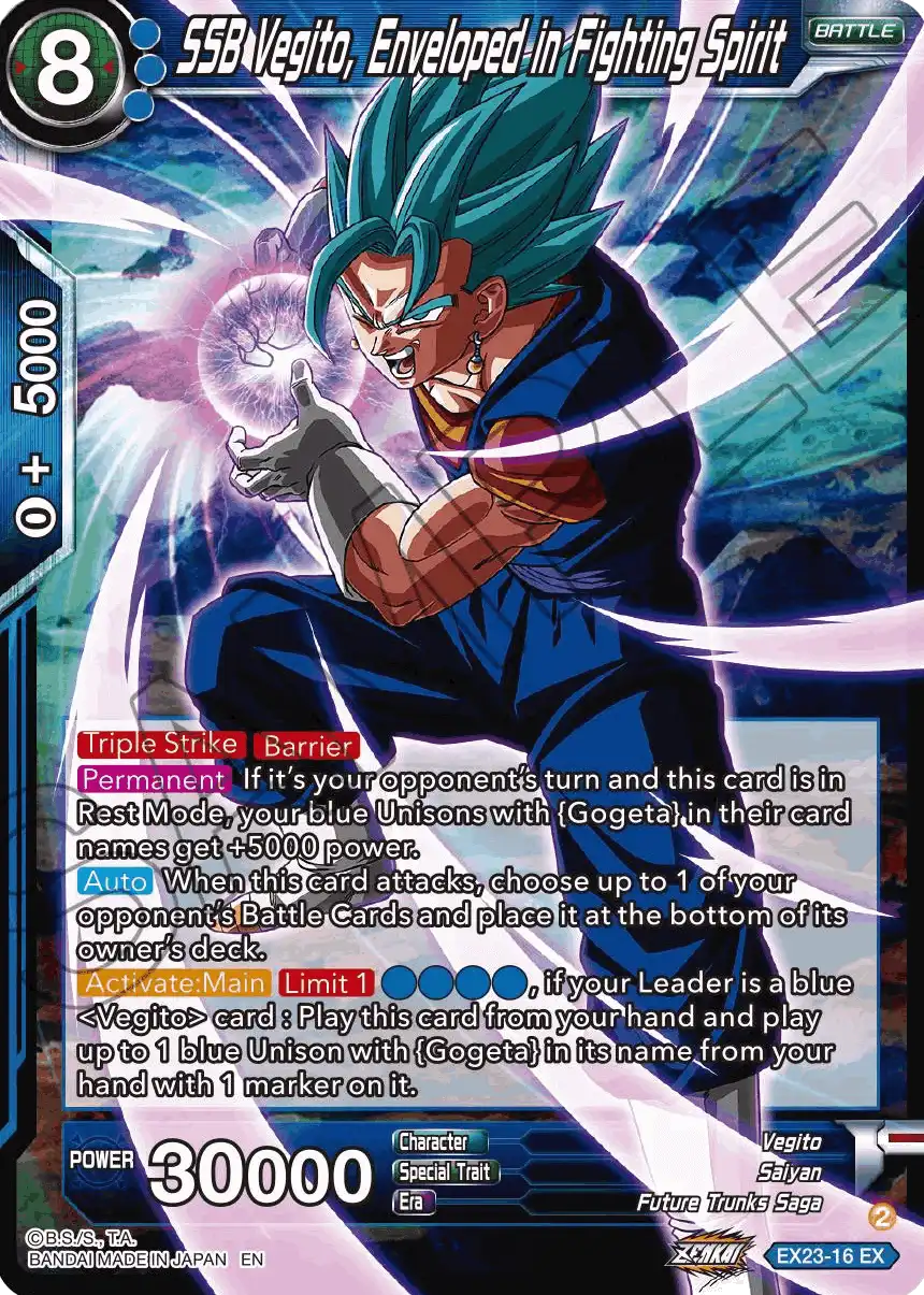 SSB Vegito, Enveloped in Fighting Spirit