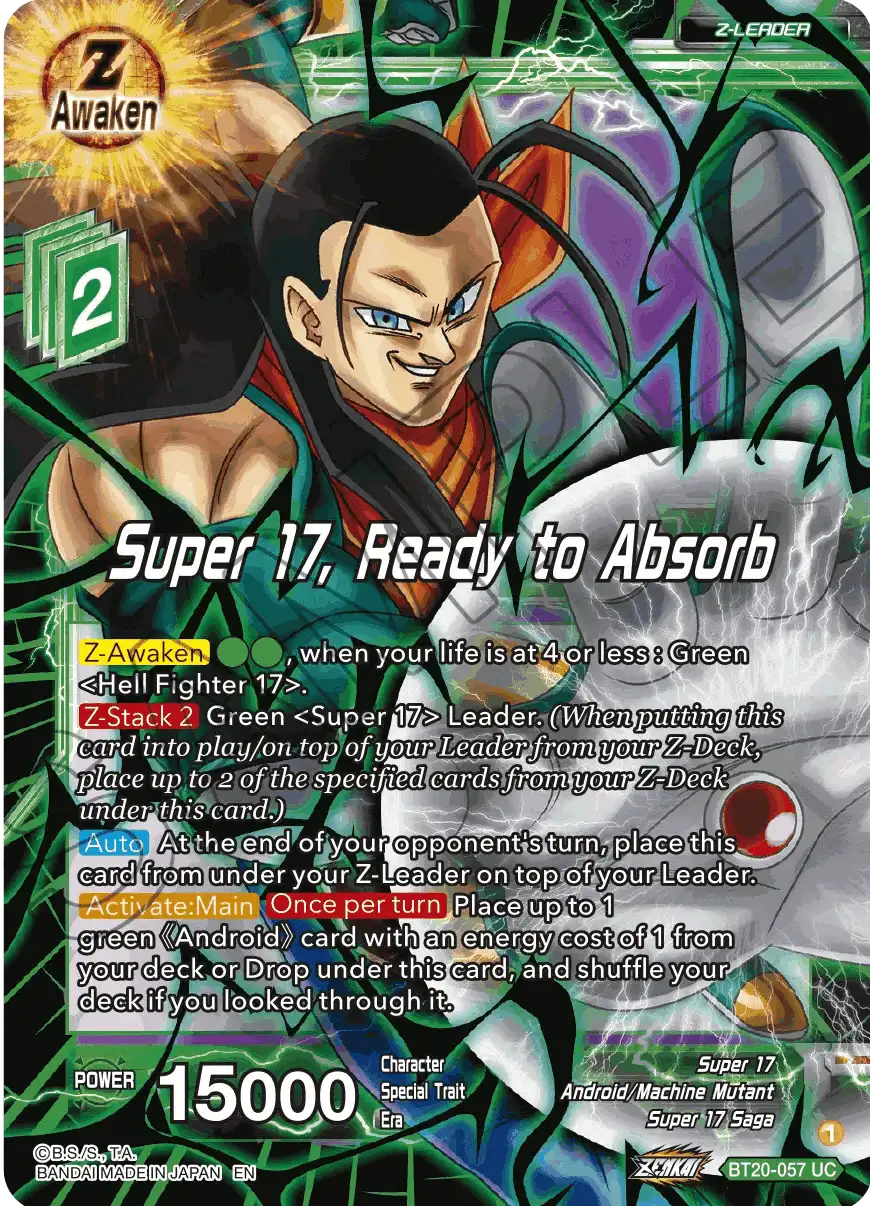 Super 17, Ready to Absorb