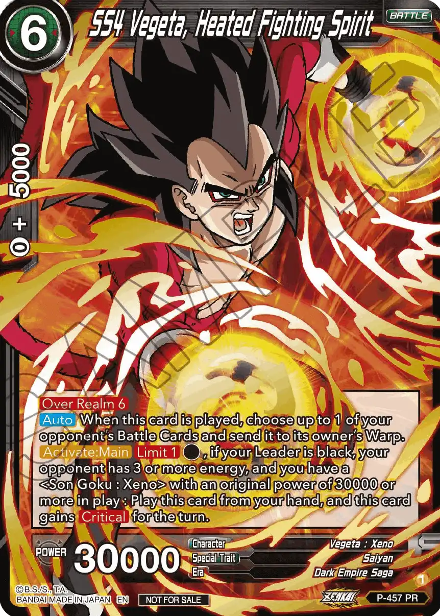 SS4 Vegeta, Heated Fighting Spirit