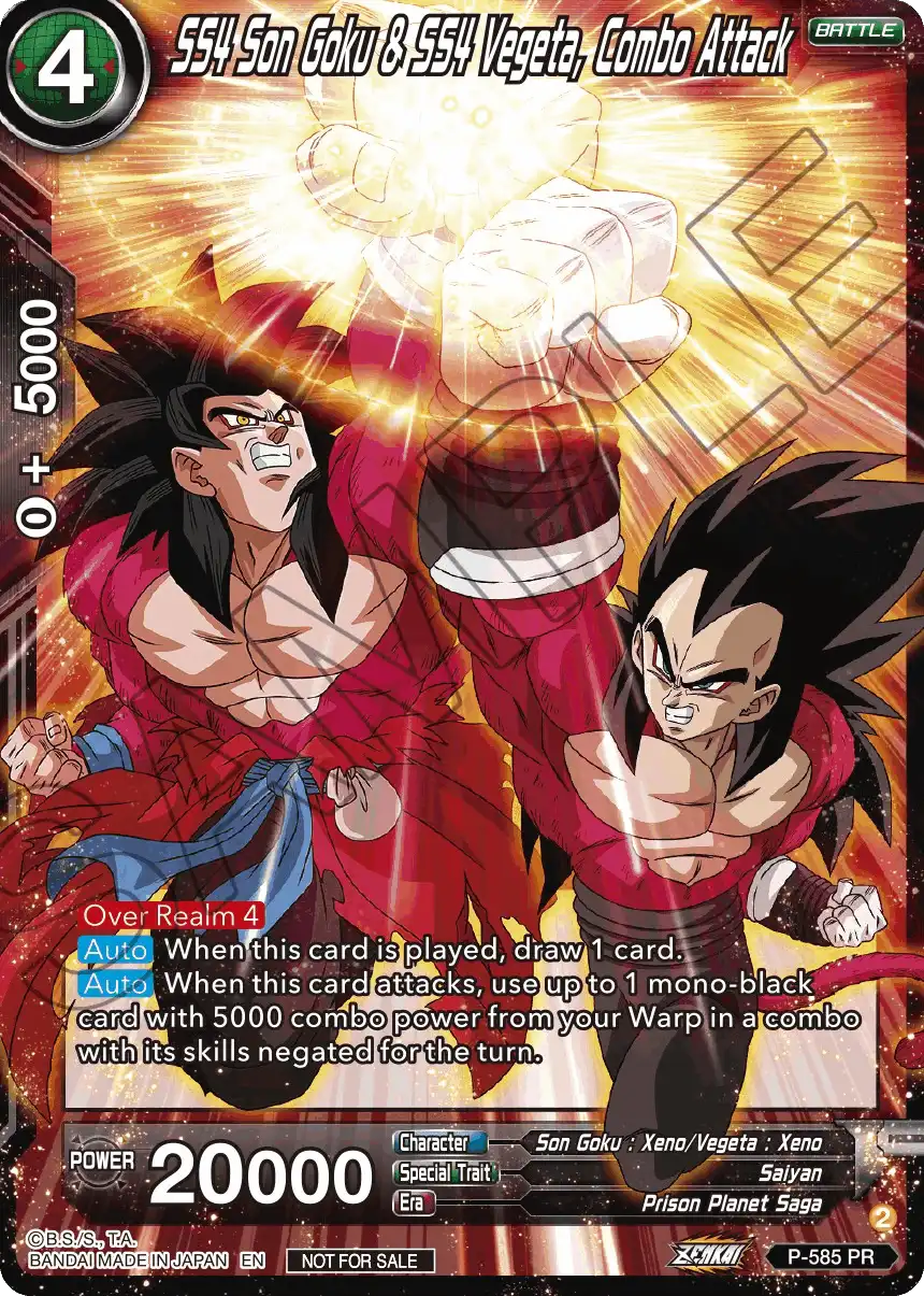 SS4 Son Goku & SS4 Vegeta, Combo Attack