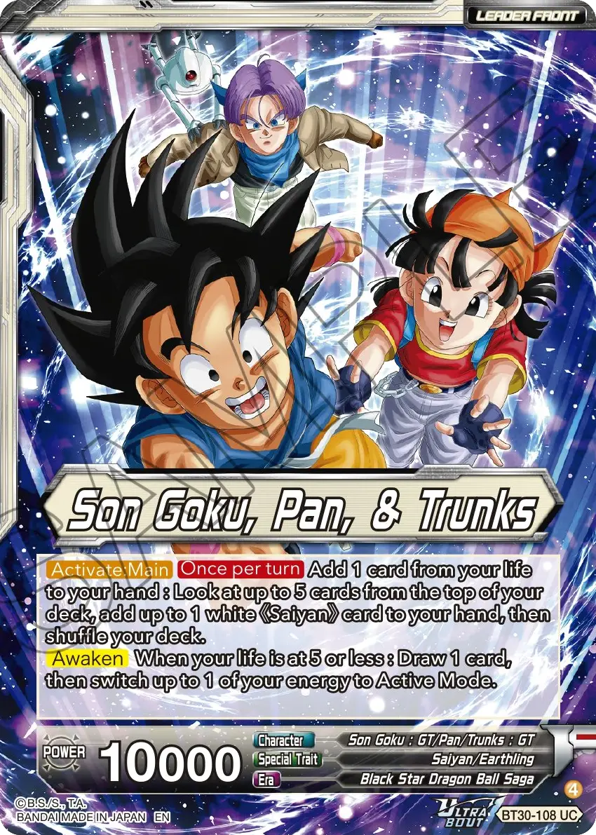 Son Goku, Pan, & Trunks