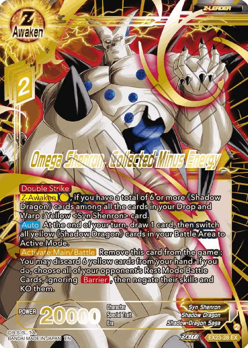 Omega Shenron, Collected Minus Energy