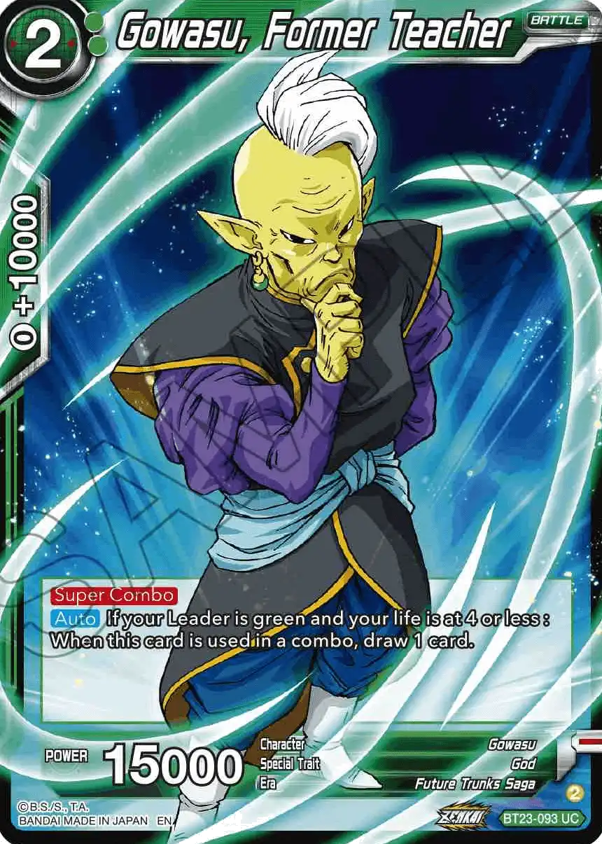 Gowasu, Former Teacher