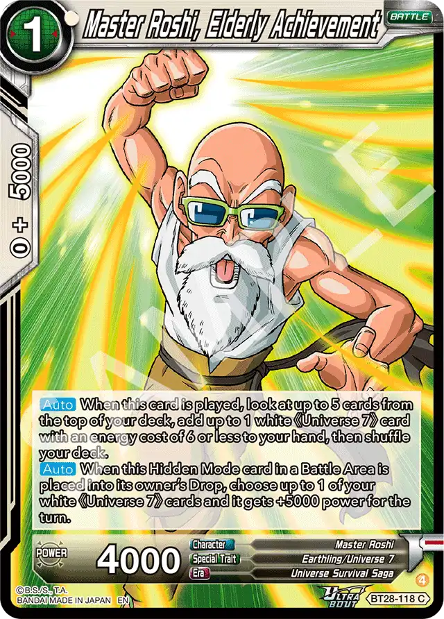 Master Roshi, Elderly Achievement