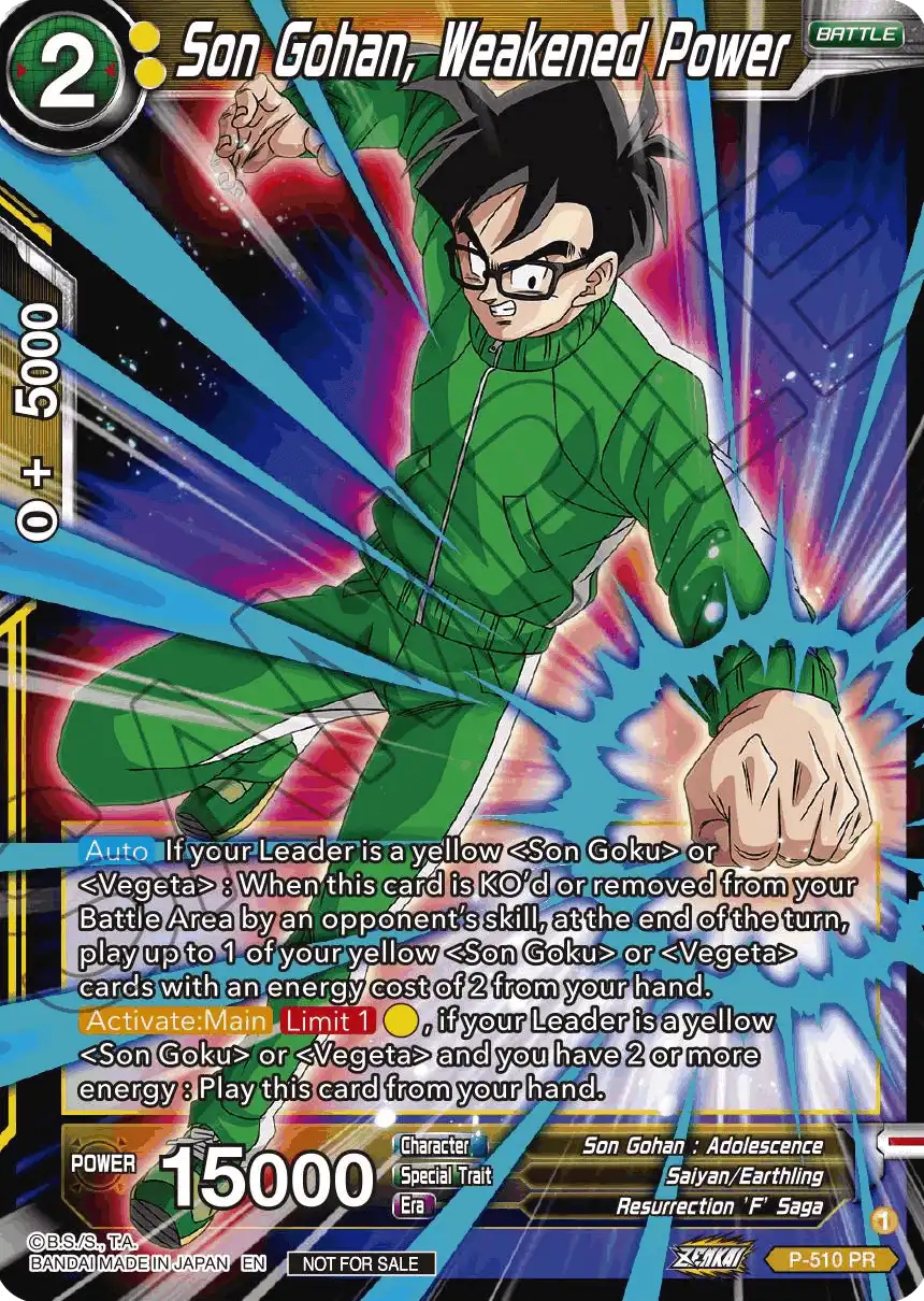 Son Gohan, Weakened Power