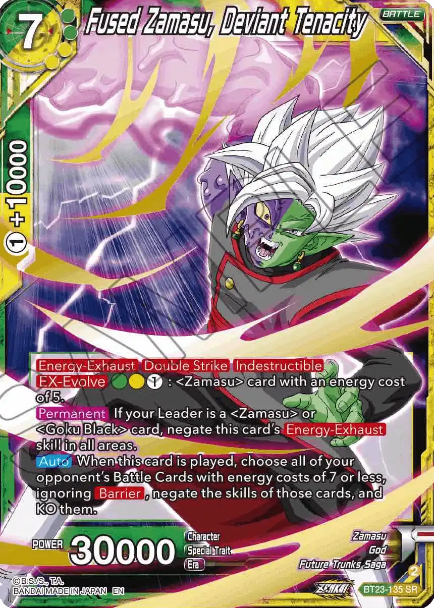 Fused Zamasu, Deviant Tenacity
