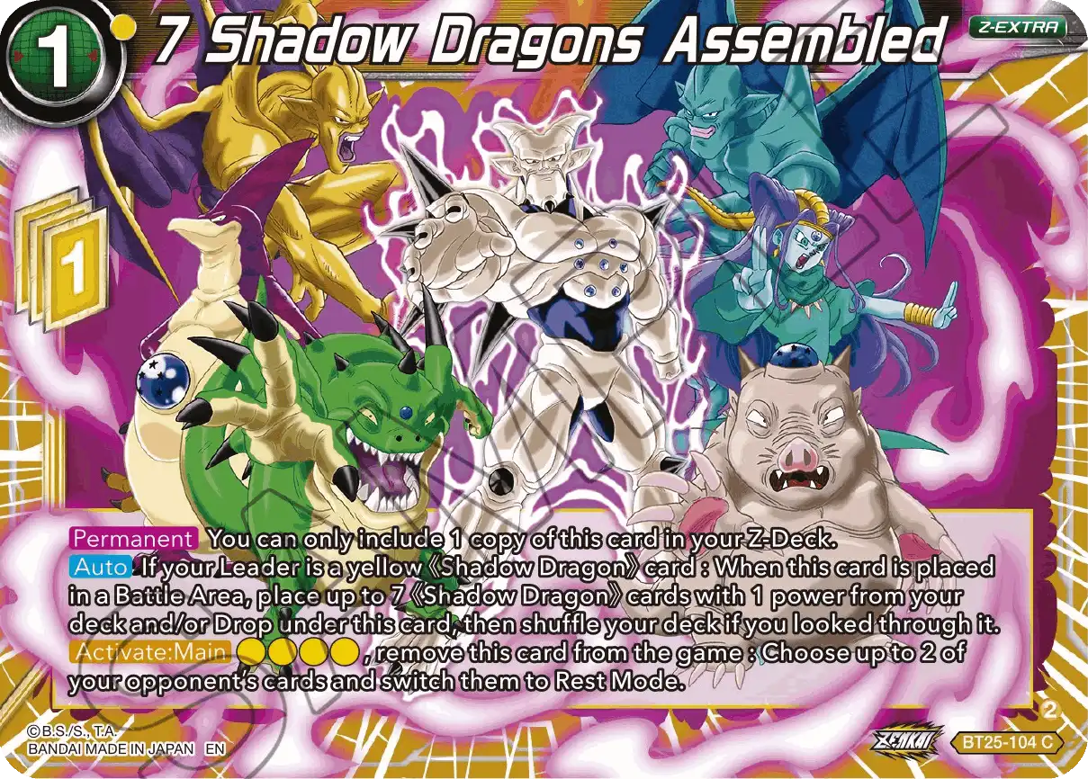 7 Shadow Dragons Assembled