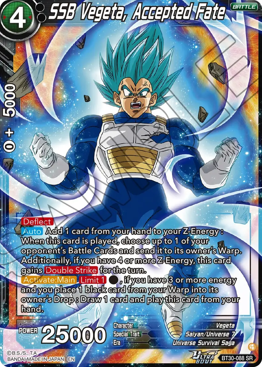 SSB Vegeta, Accepted Fate