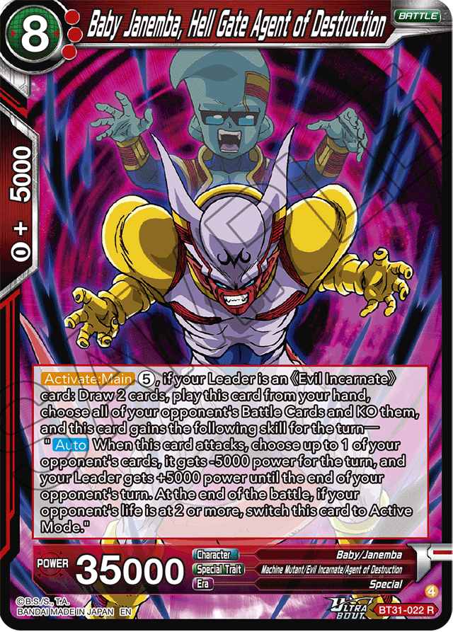 Baby Janemba, Hell Gate Agent of Destruction