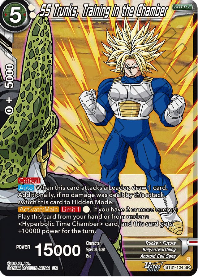 SS Trunks, Training in the Chamber