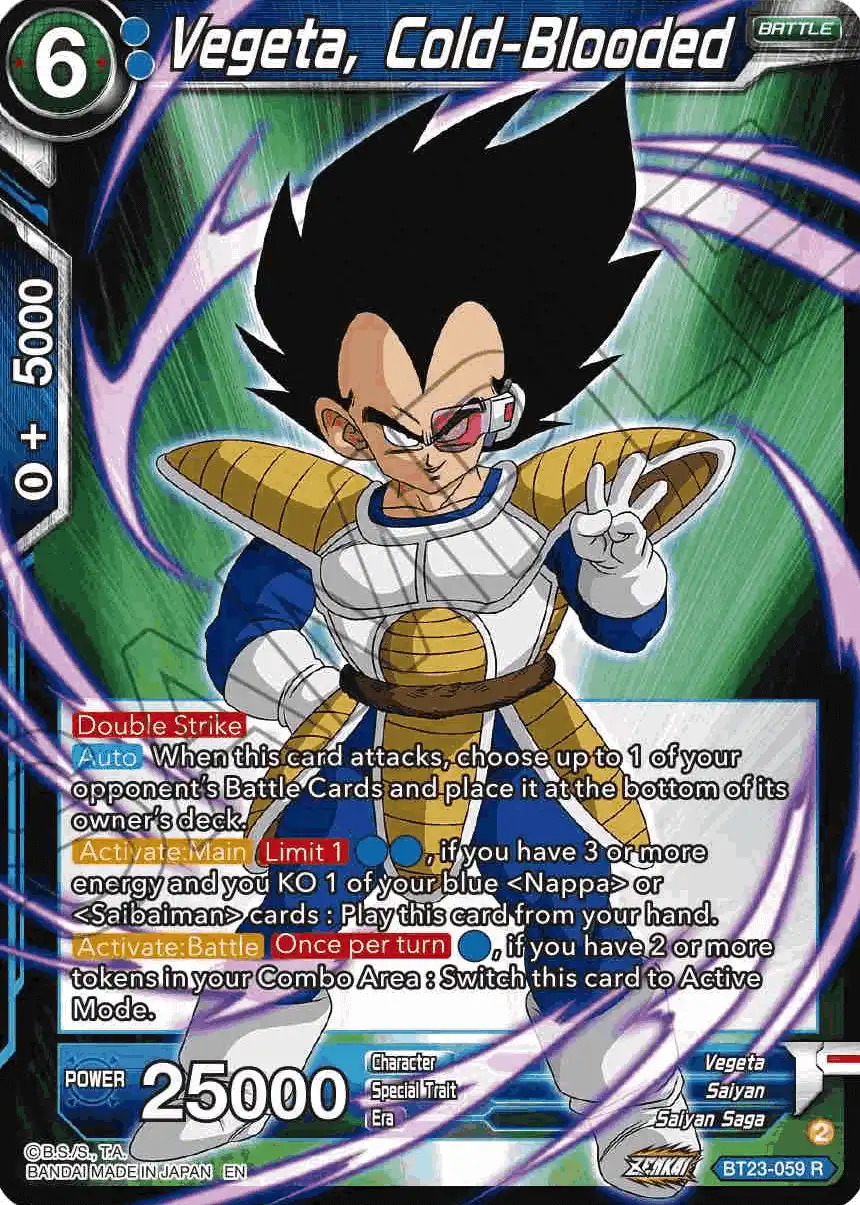 Vegeta, Cold-Blooded