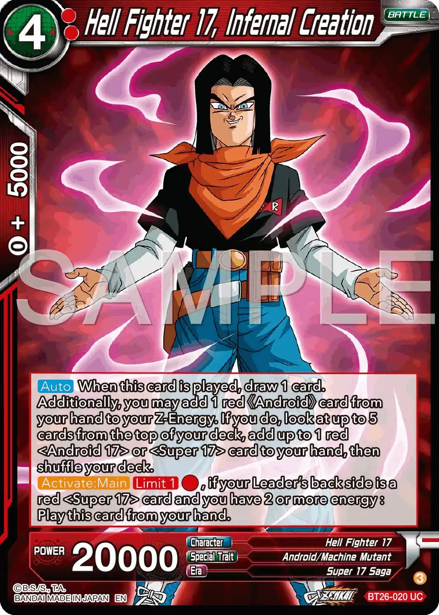 Hell Fighter 17, Infernal Creation