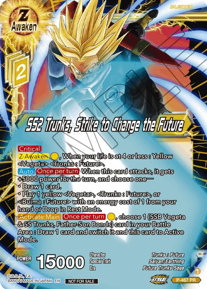 SS2 Trunks, Strike to Change the Future
