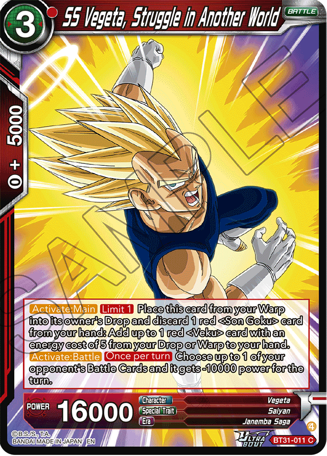 SS Vegeta, Struggle in Another World