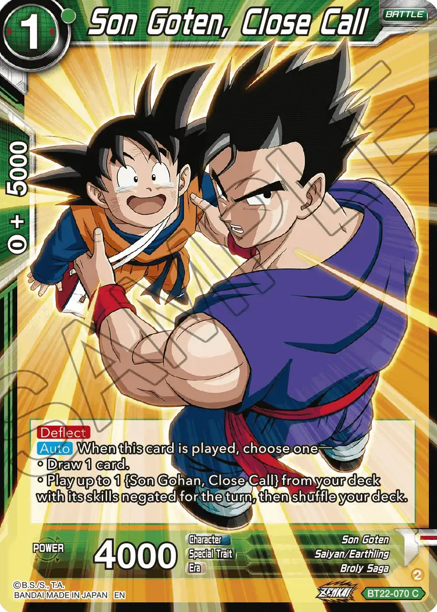 Son Goten, Close Call