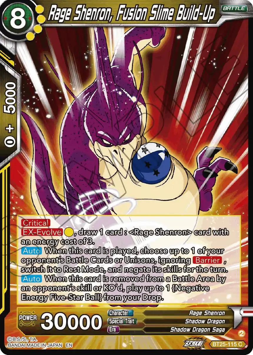 Rage Shenron, Fusion Slime Build-Up