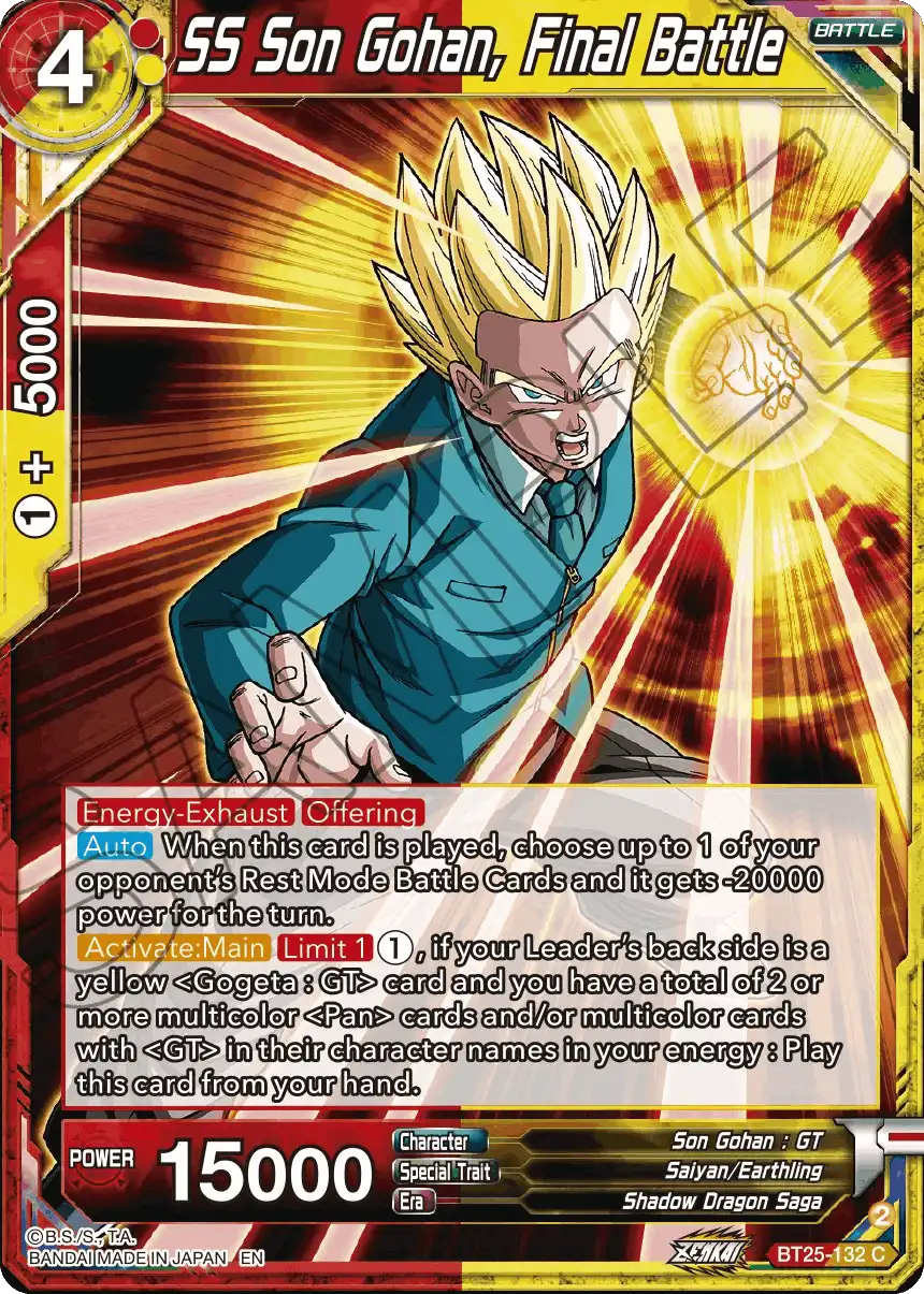 SS Son Gohan, Final Battle