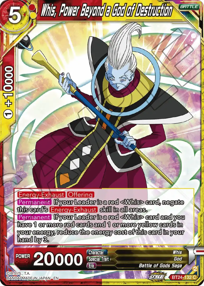 Whis, Power Beyond a God of Destruction