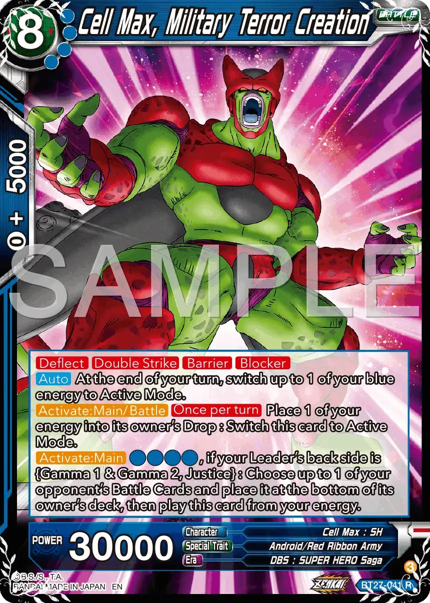 Cell Max, Military Terror Creation