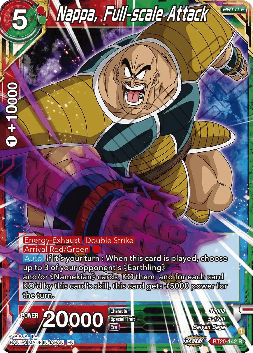 Nappa, Full-scale Attack