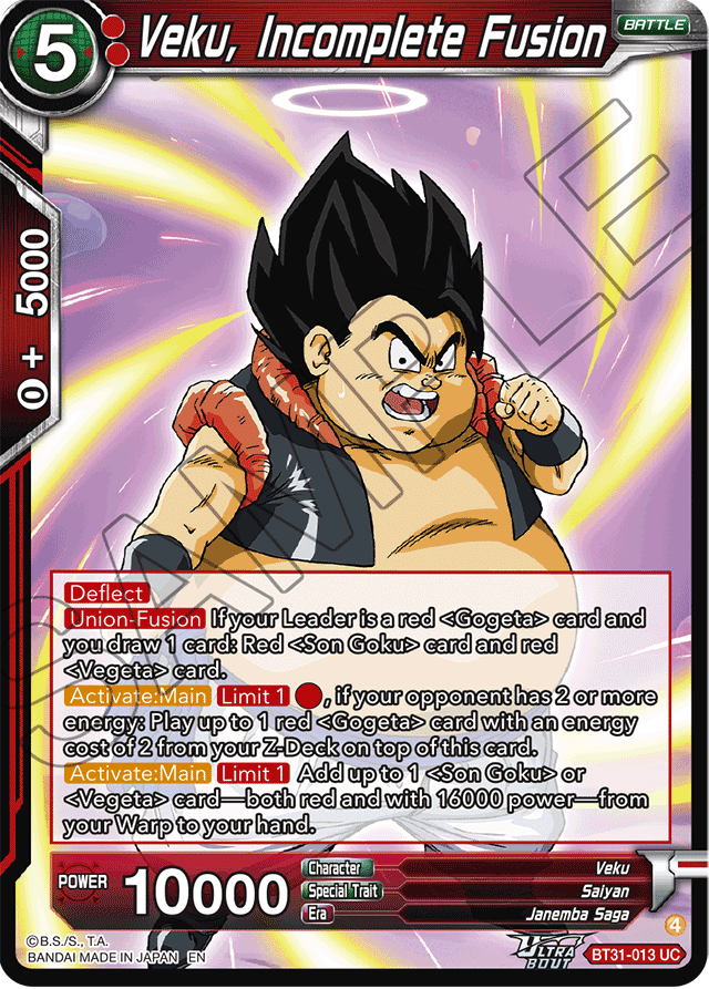 Veku, Incomplete Fusion